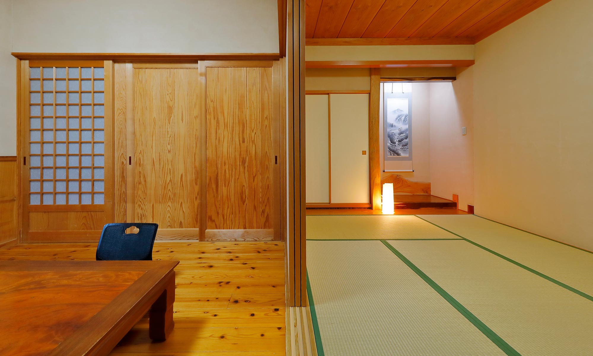 隔壁房間是4.5張榻榻米，日式房間是6張榻榻米。